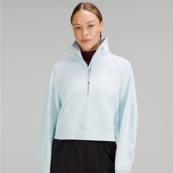 ❤️ Lululemon Scuba Oversized Funnel Neck in Powder Blue Size XS/S NWT - Picture 2 of 13